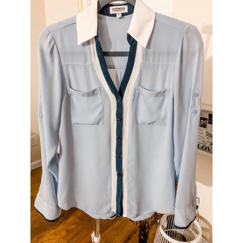 Blues and White Express Portifino Shirt